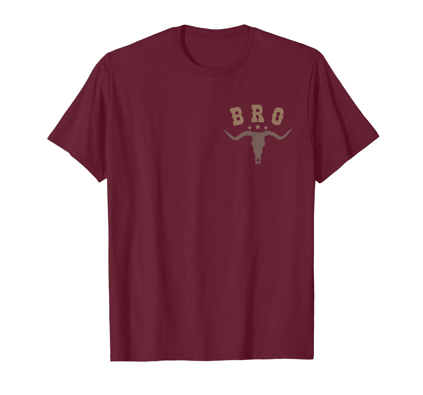 Bro Skull Bull CowBoy Western Rodeo Family Matching Pocket T-Shirt