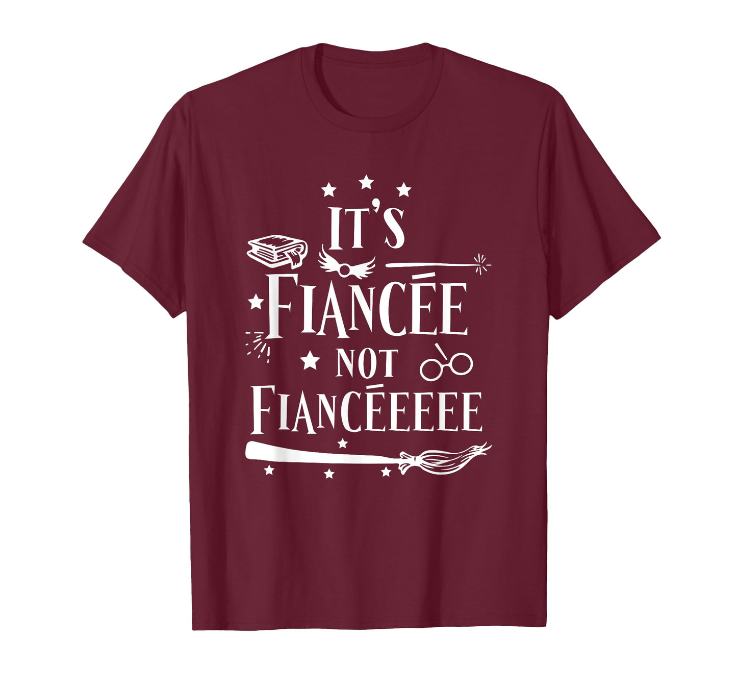 Funny Fiancée Engagement Bridal Proposal Wizard Wand Bride T-Shirt