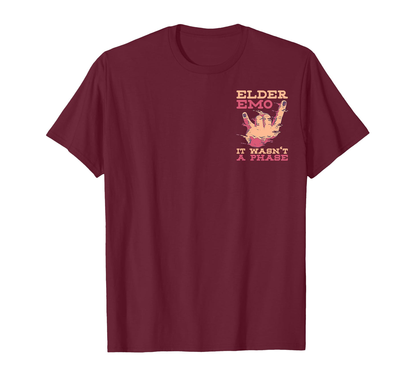 Elder Emo It Wasn't a Phase Minimalist Emo Goth T-Shirt