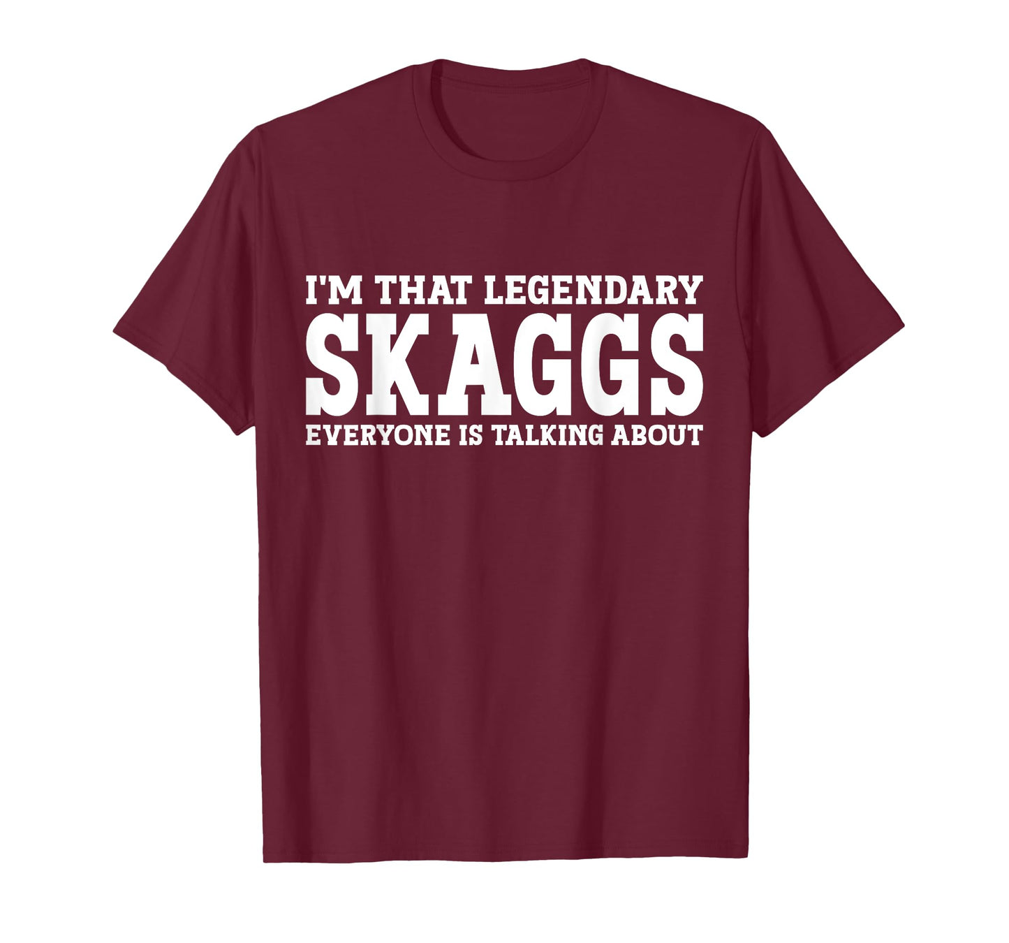 Skaggs Surname Funny Team Family Last Name Skaggs T-Shirt