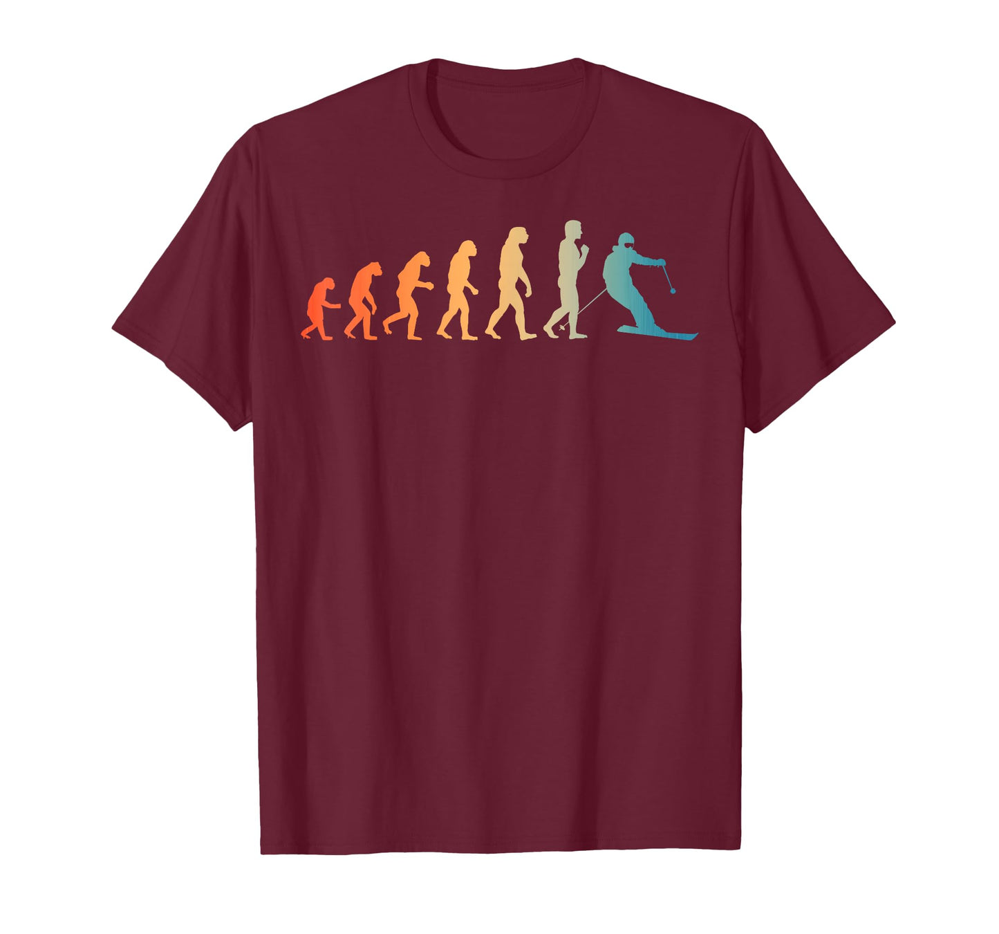 Cool Skiing Art For Men Women Skiing Themed Ski Lover Skier T-Shirt