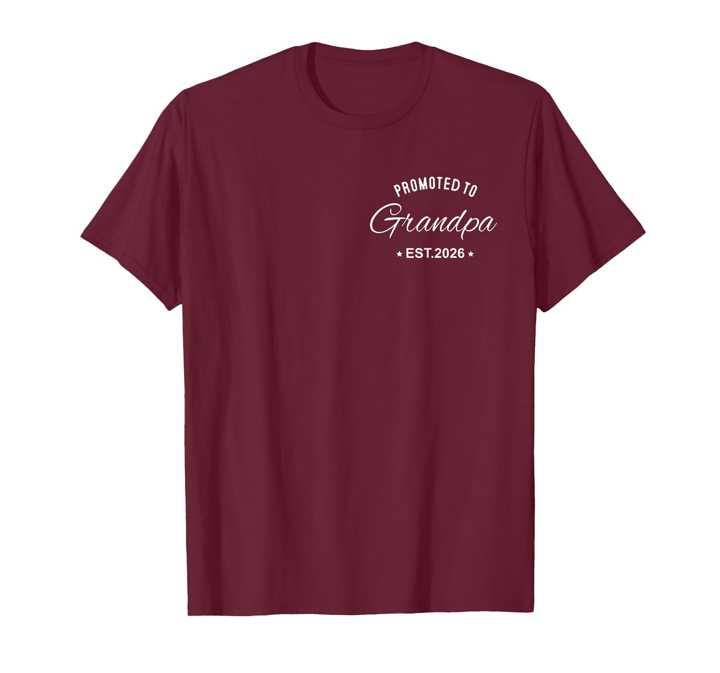 Promoted to grandpa logo 2026 Grandpa est 2026 Grandpa 2026 T-Shirt