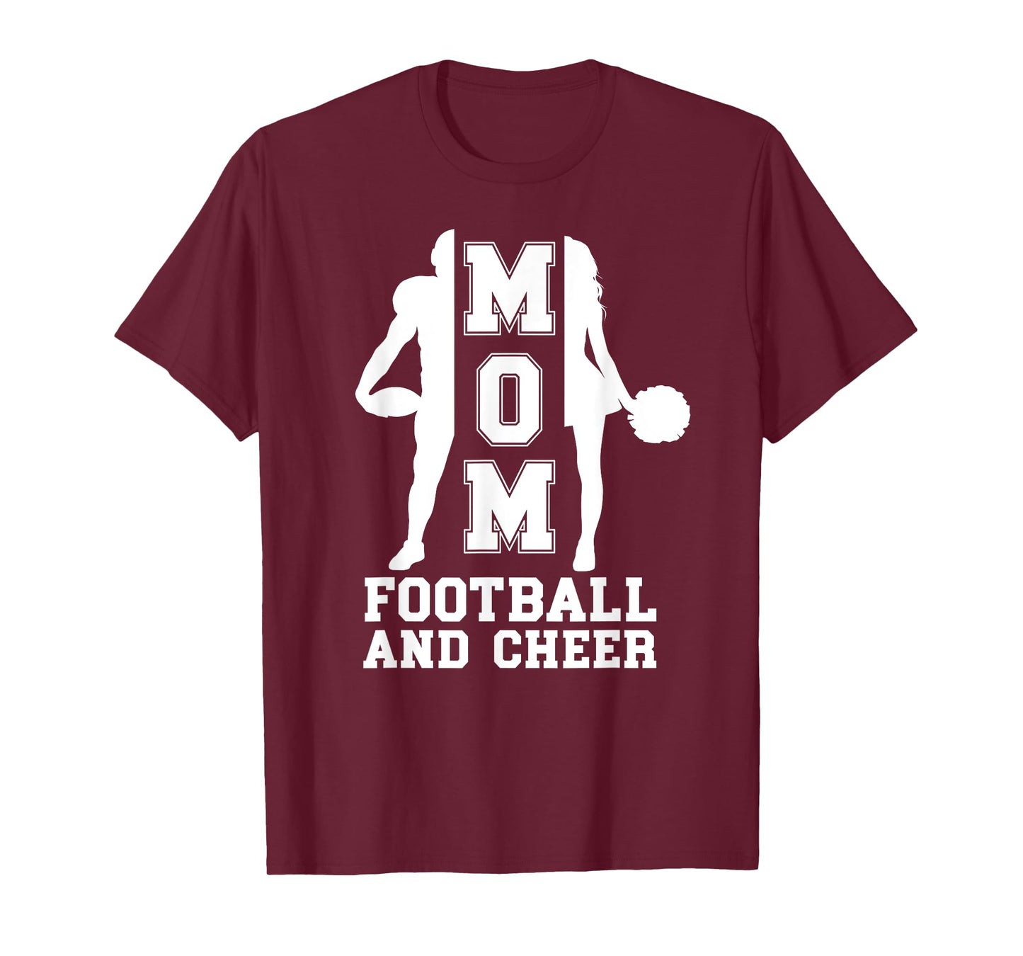 Football And Cheer Mom Of Cheerleader And Football Player T-Shirt