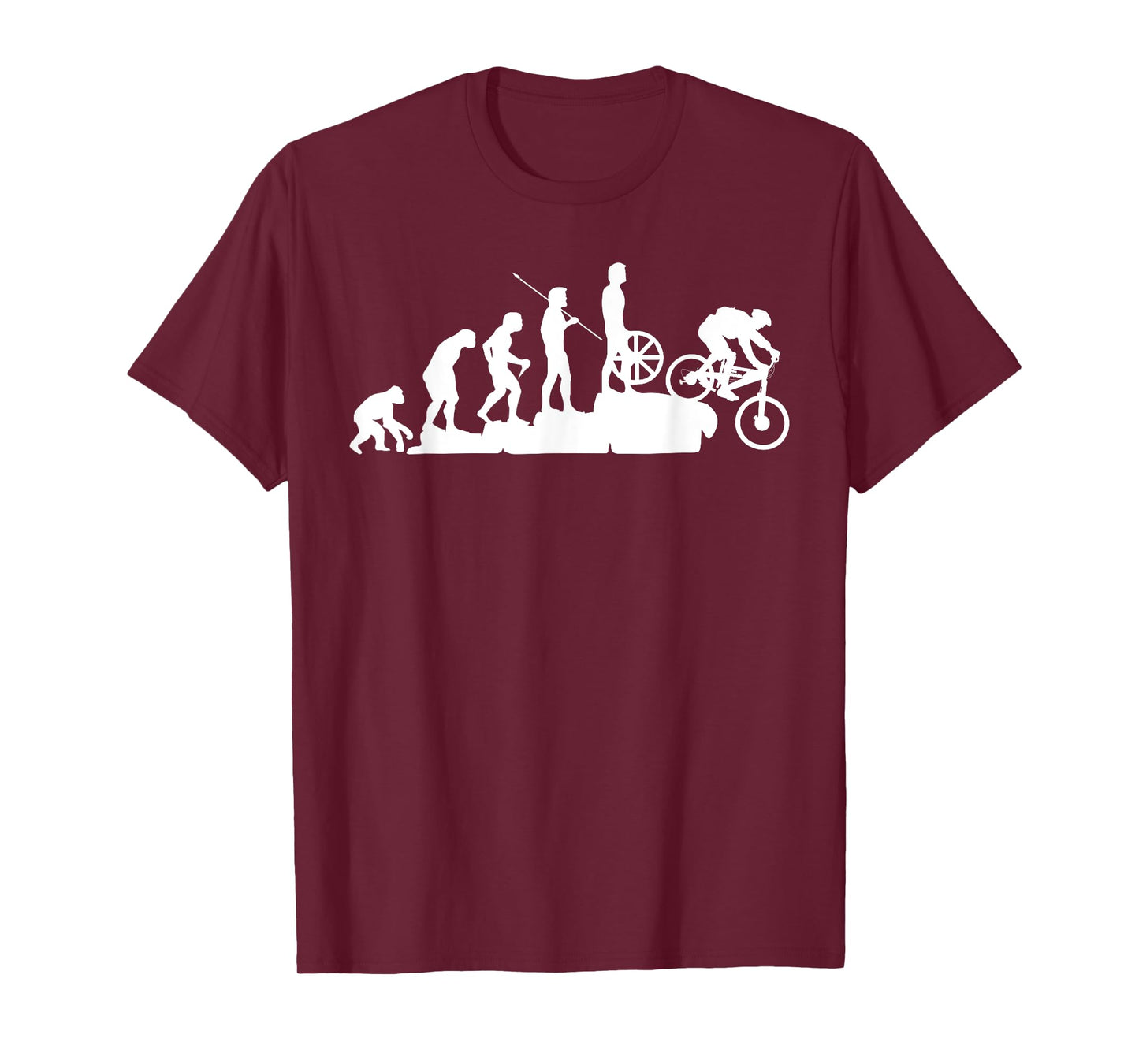 MTB Mountain Biker Evolution Downhill Bike Rider T-Shirt