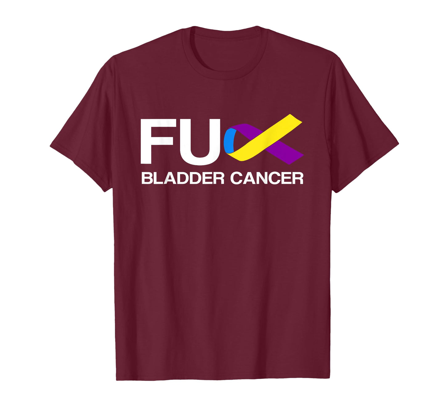 Fuck Bladder Cancer Awareness Month Ribbon Support Squad T-Shirt