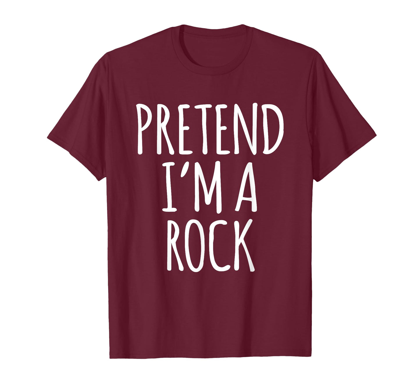 Funny Lazy Halloween Costume Shirt - Rock Boulder Gravel Tee T-Shirt