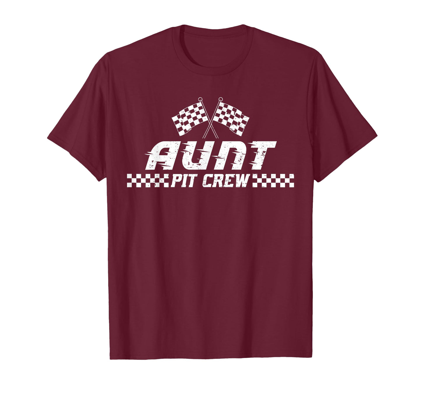 Pit Crew Aunt Birthday Costume For Race Car T-Shirt