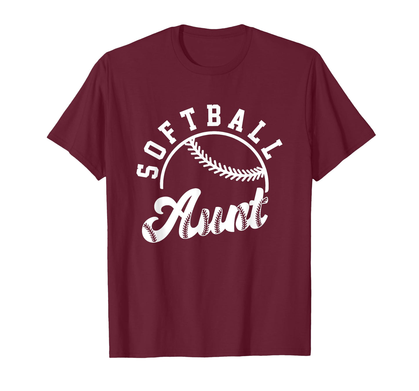 Retro Vintage Softball Aunt Love Baller Gameday Matching T-Shirt