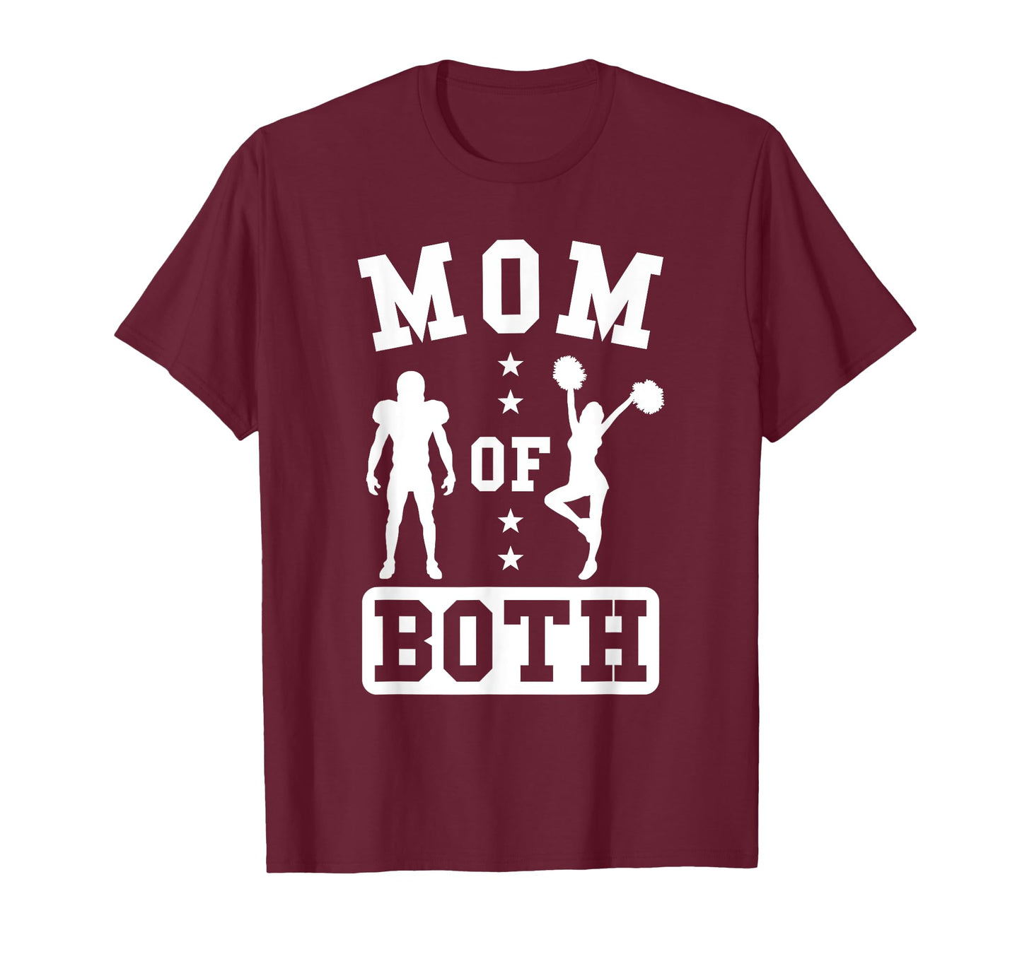 Mom Of Both Football And Cheer T-Shirt