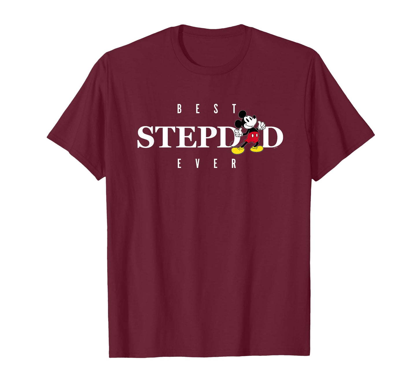 Disney Mickey Mouse Thumbs Up Best Stepdad Ever Father’s Day T-Shirt