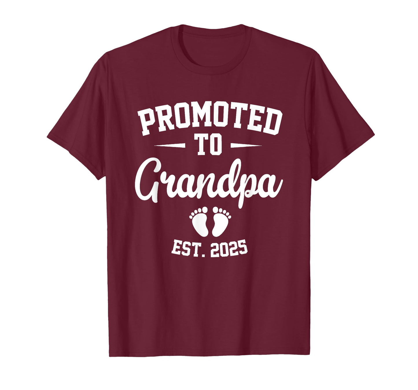 Promoted To Grandpa Est 2025 Retro Soon To Be Grandpa 2025 T-Shirt