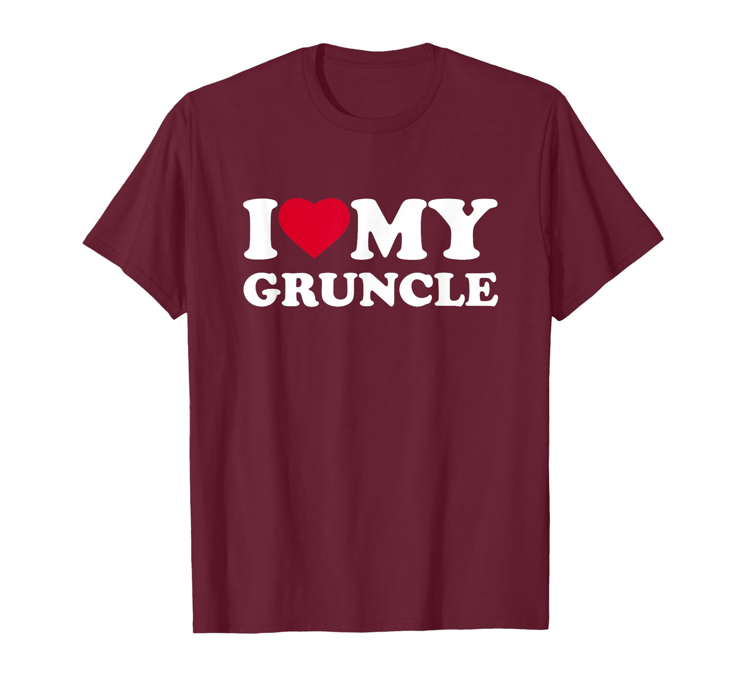 I Love My Gruncle I Heart Family Grandpa T-Shirt