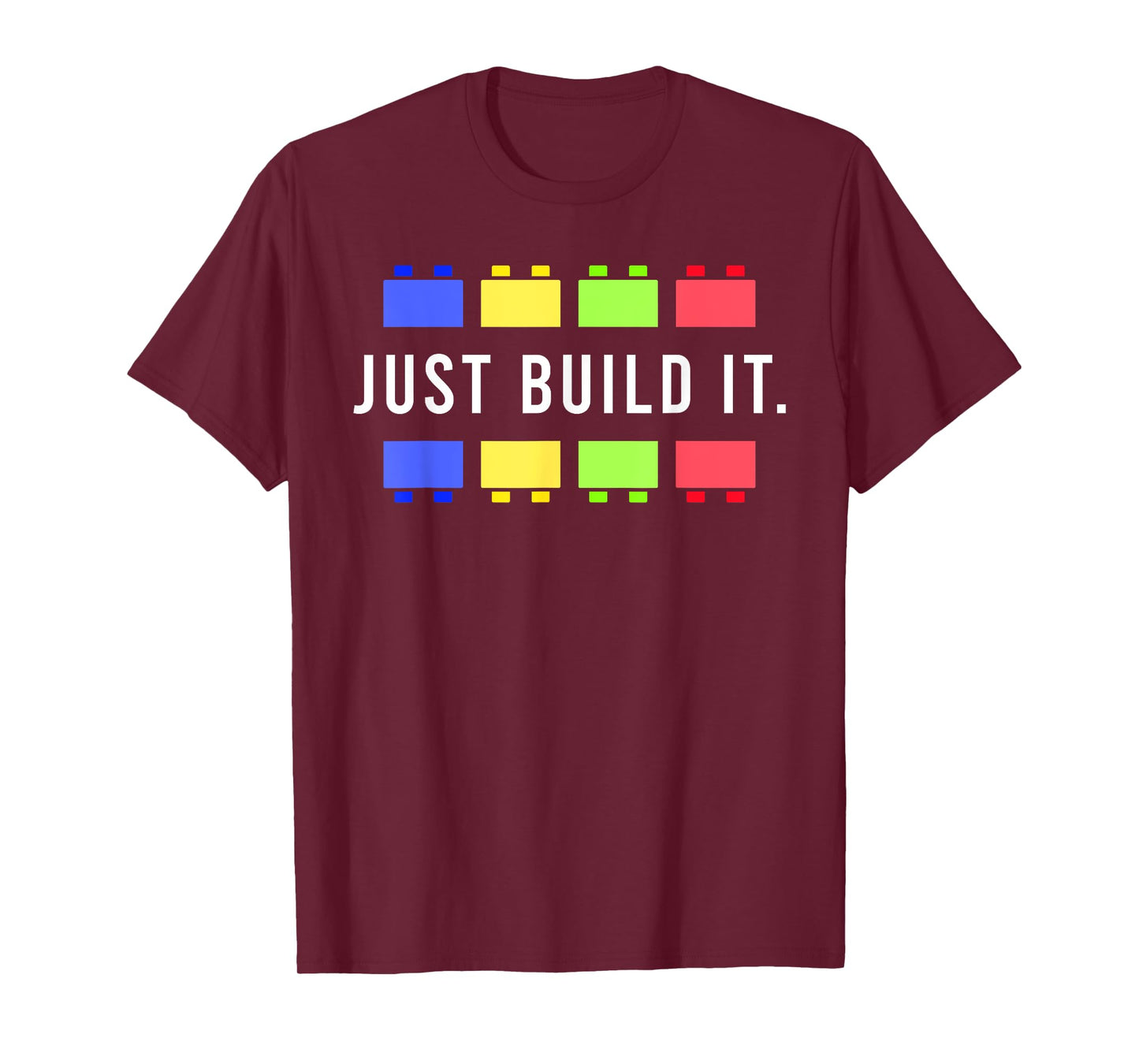 Build It Master Builder Construction Building Blocks Bricks T-Shirt