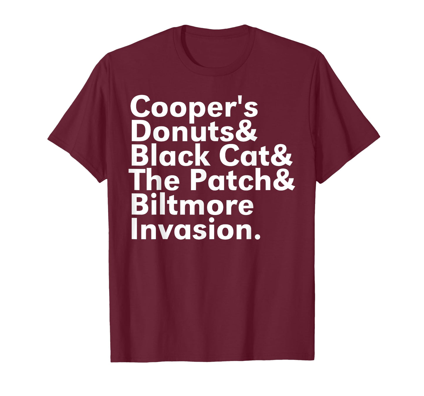 Cooper's Donuts & Black Cat & The Patch T-Shirt for Men Women