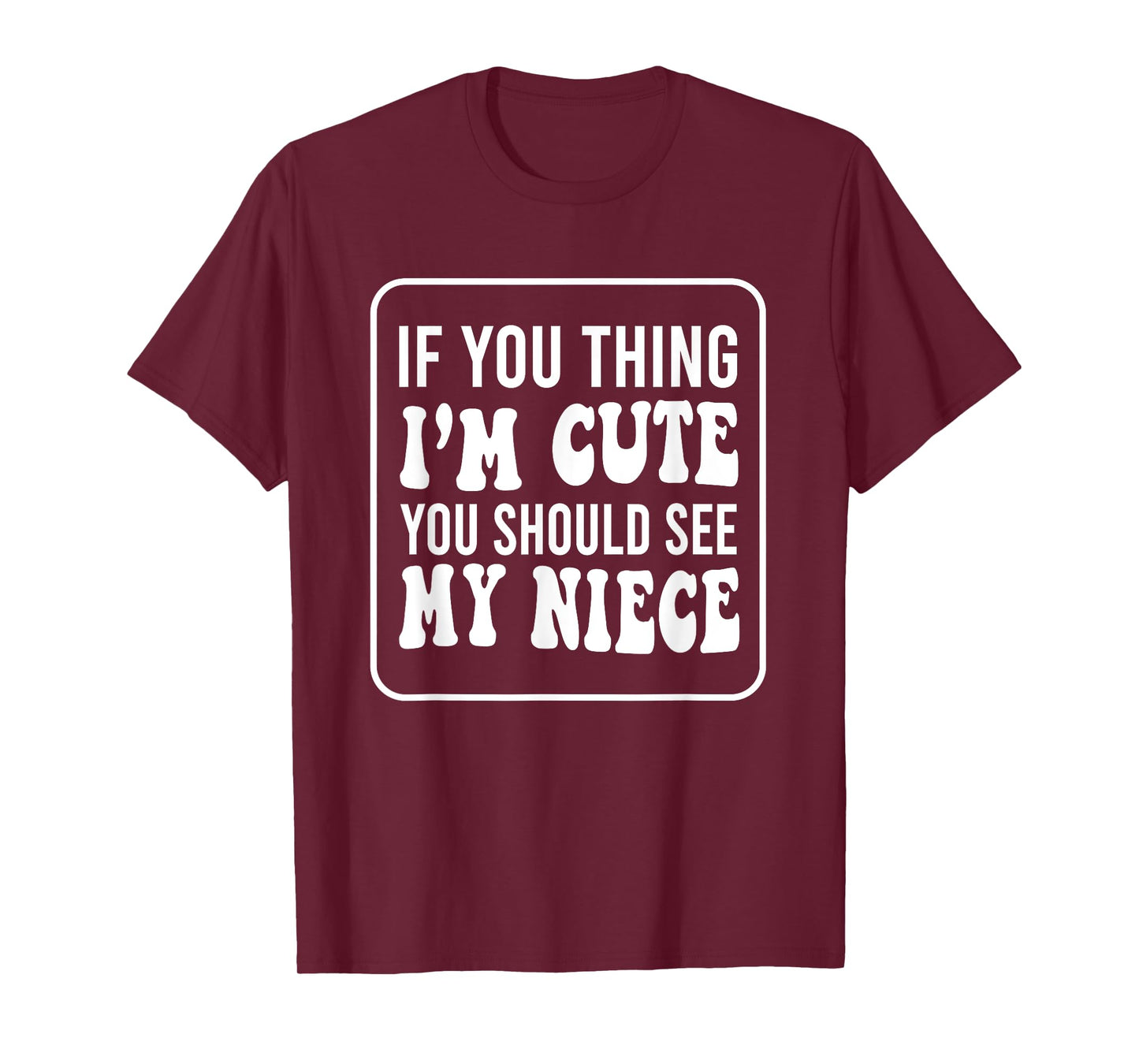 If You Think I'm Cute You Should See My Niece Funny T-Shirt