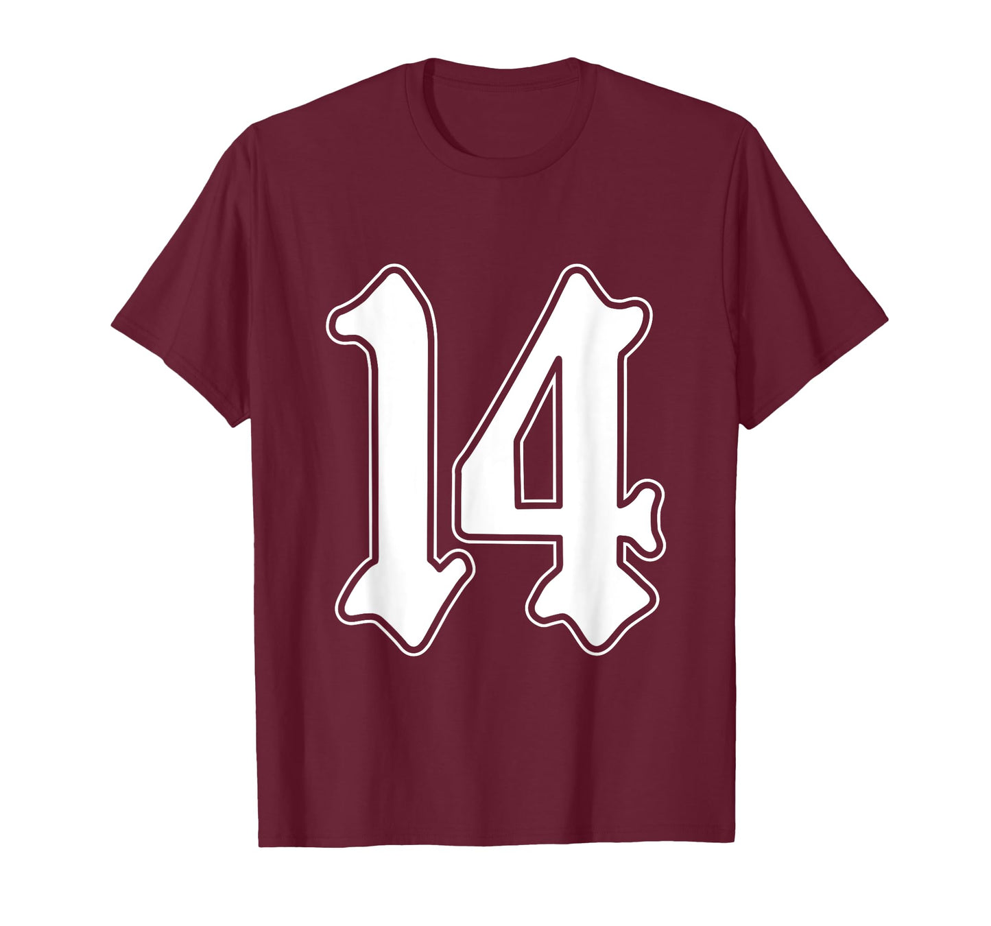 #14 White Number 14 Latino Sports Fan Team Cholo Easy T-Shirt