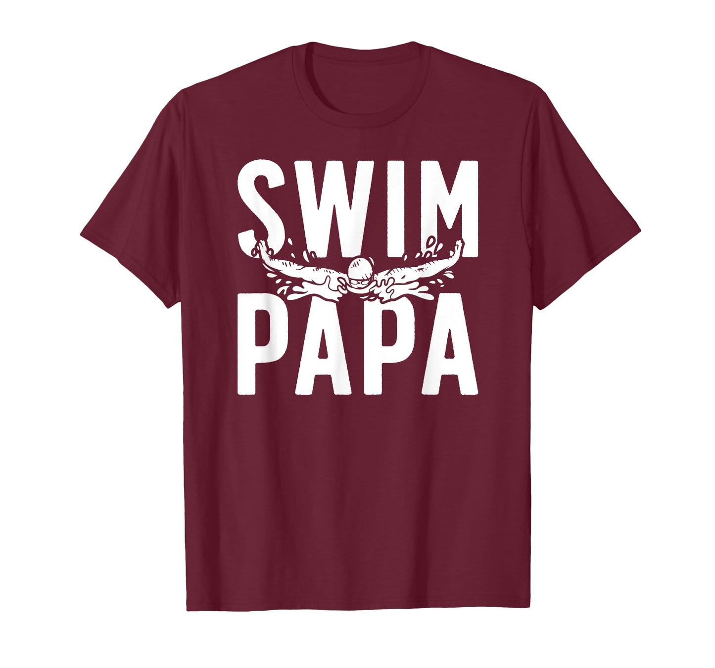 Swim Papa Of A Swimmer Papa Swimming Papa T-Shirt