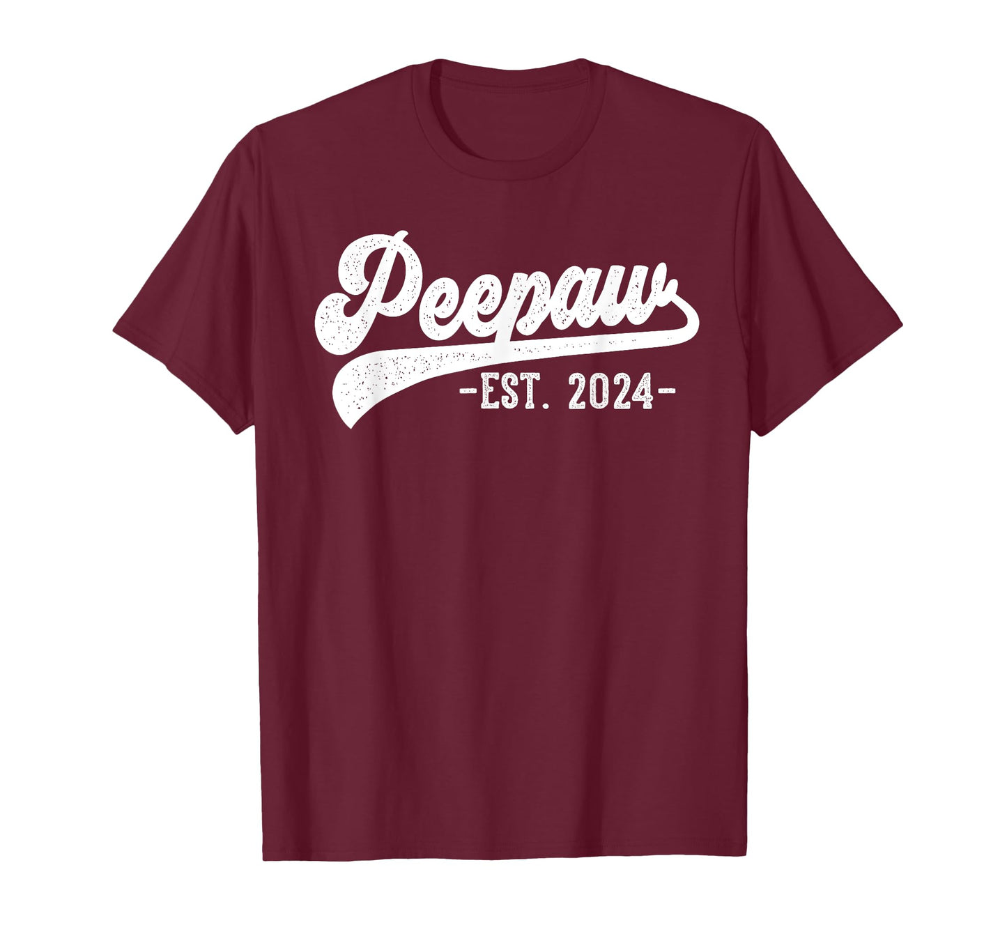 Peepaw Est 2024 Peepaw To Be Gifts New Peepaw T-Shirt