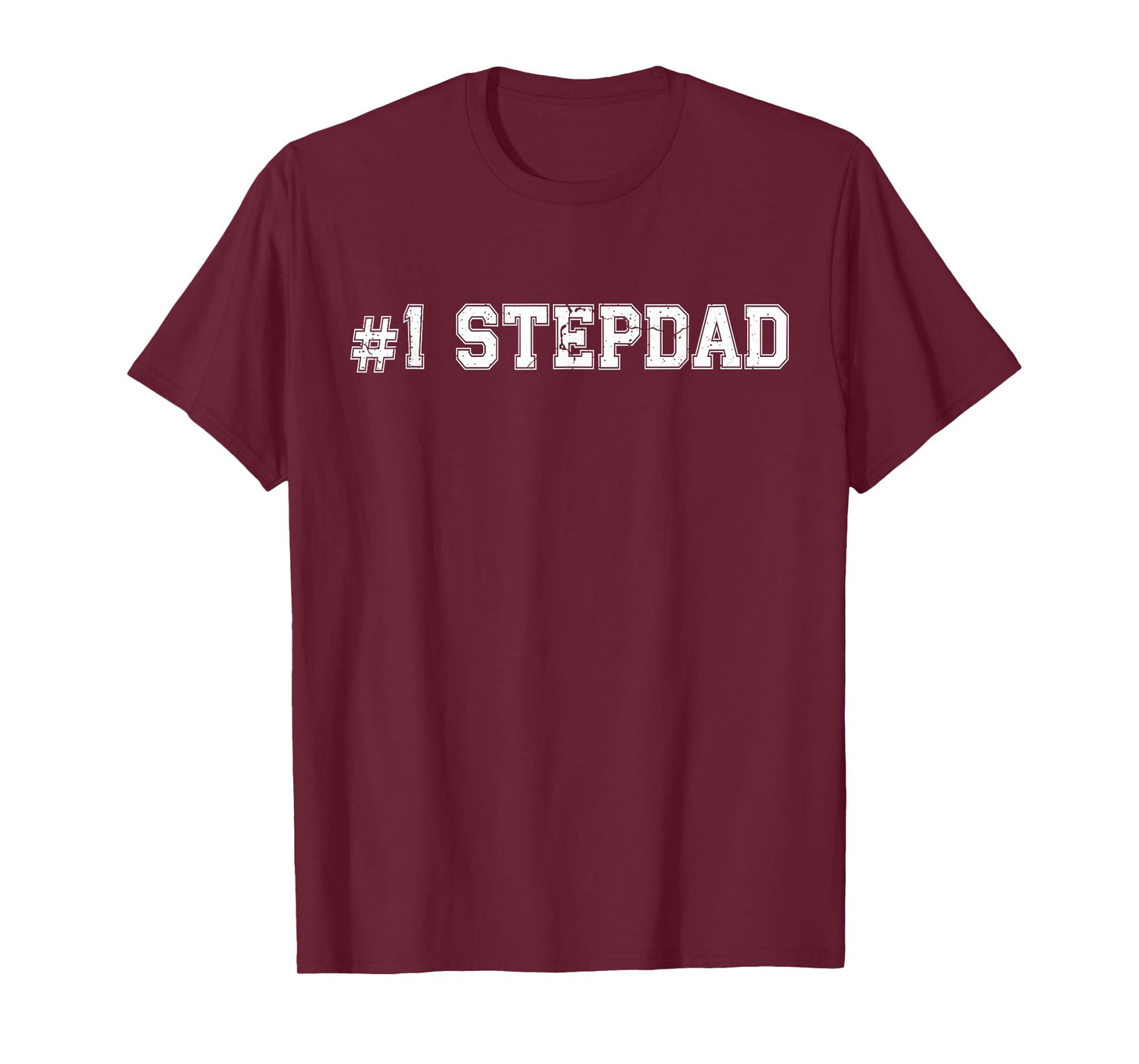 #1 StepDad Number One Stepfather Father's Day Vintage Sports T-Shirt