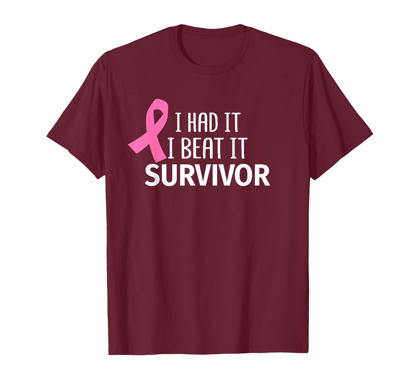 Breast Cancer I Had It I Beat It Survivor Pink Ribbon Gift T-Shirt
