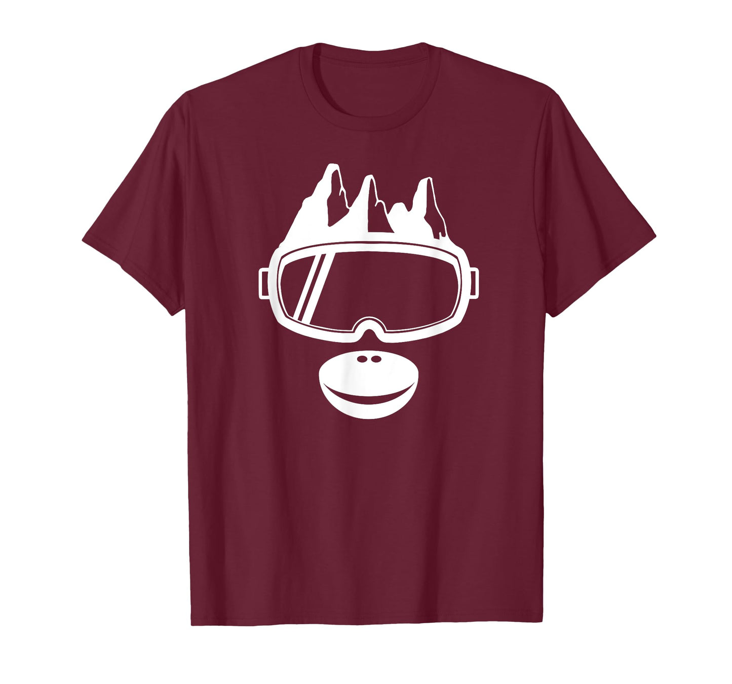 Ski Goggles Mountains Ape Monkey Face - Apres Ski Skier Gift T-Shirt