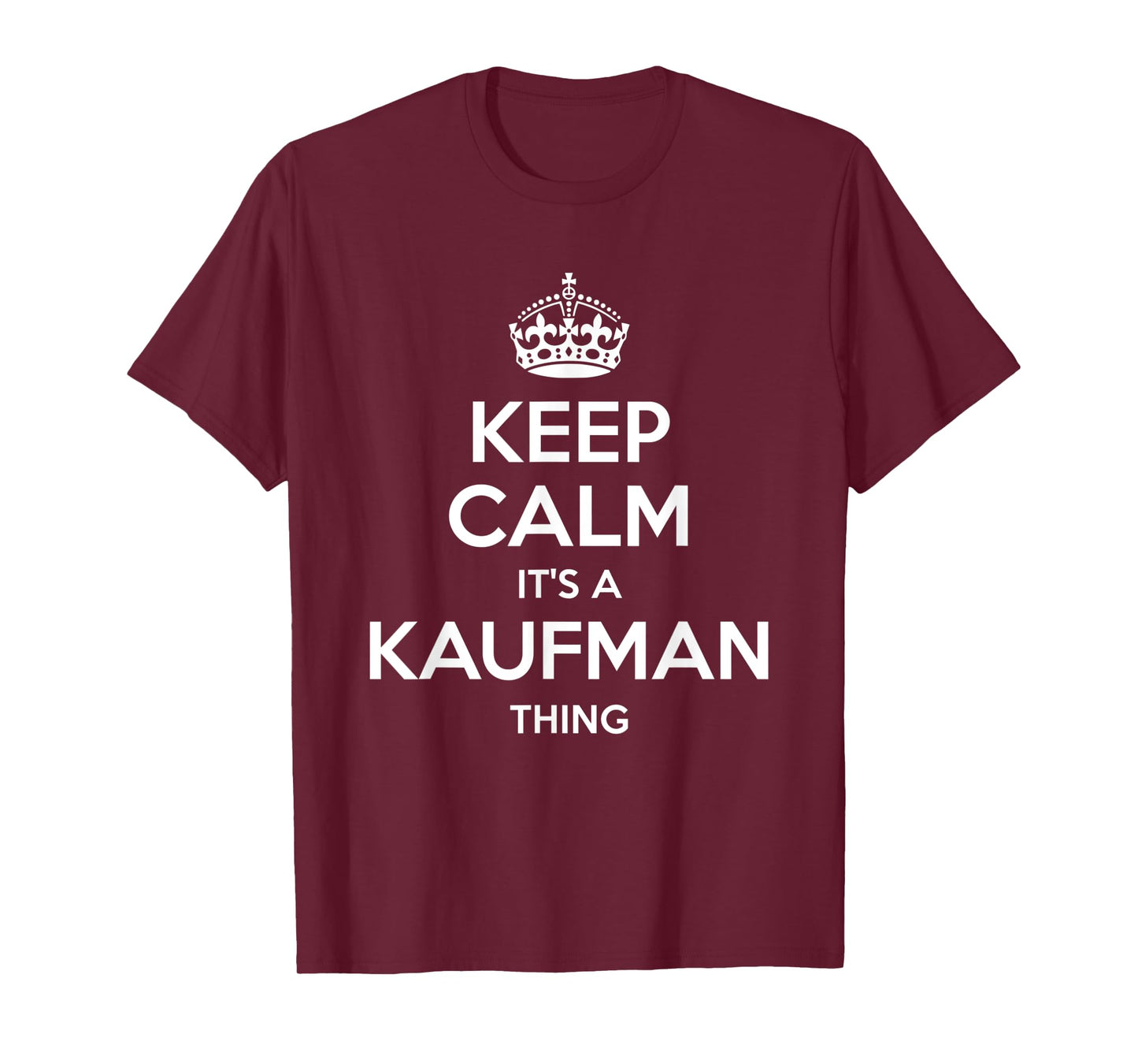 KAUFMAN Surname Funny Family Tree Birthday Reunion Gift Idea T-Shirt