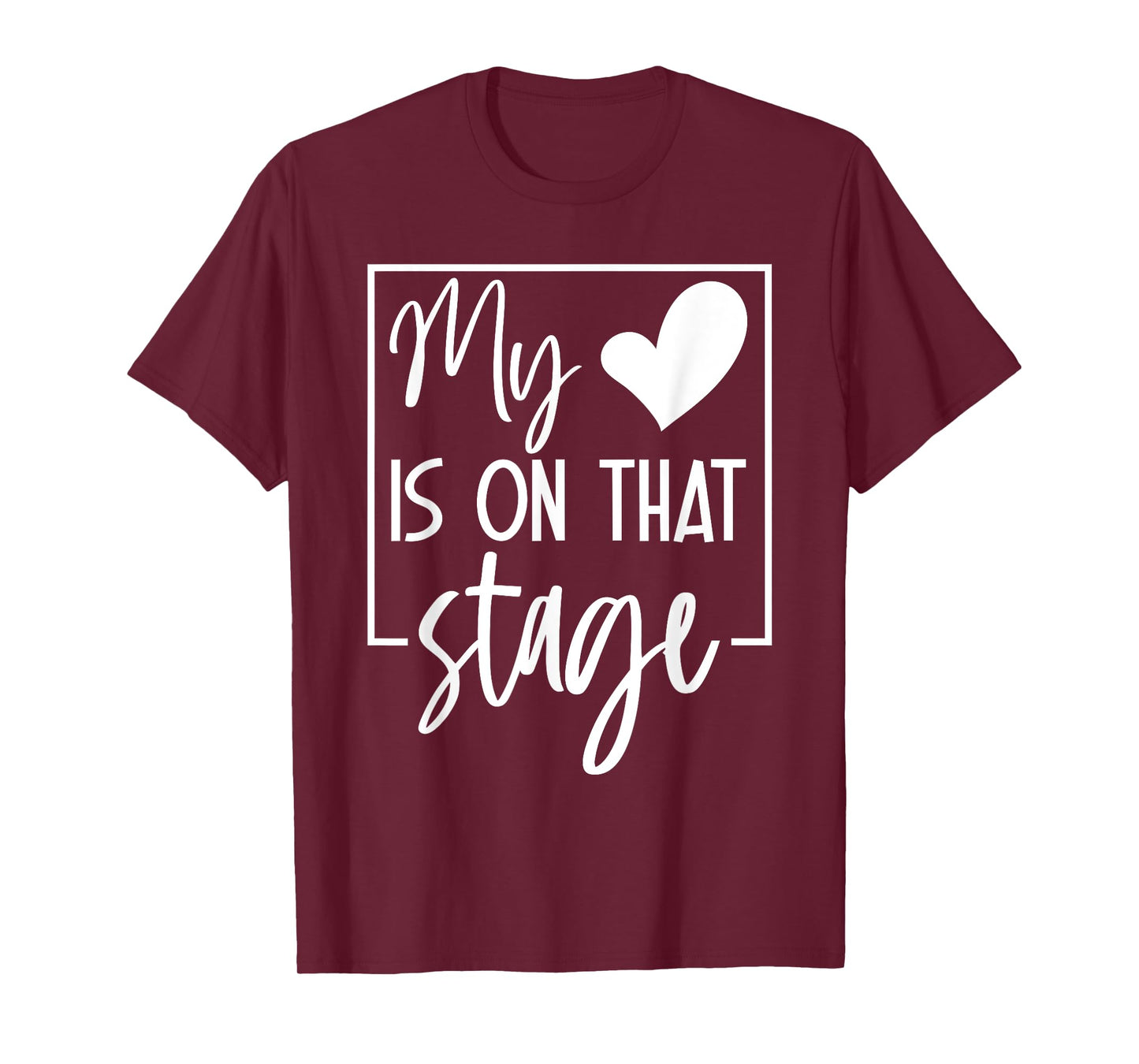 Retro Funny My Heart Is On That Stage Dance Ballet Mom Mama T-Shirt