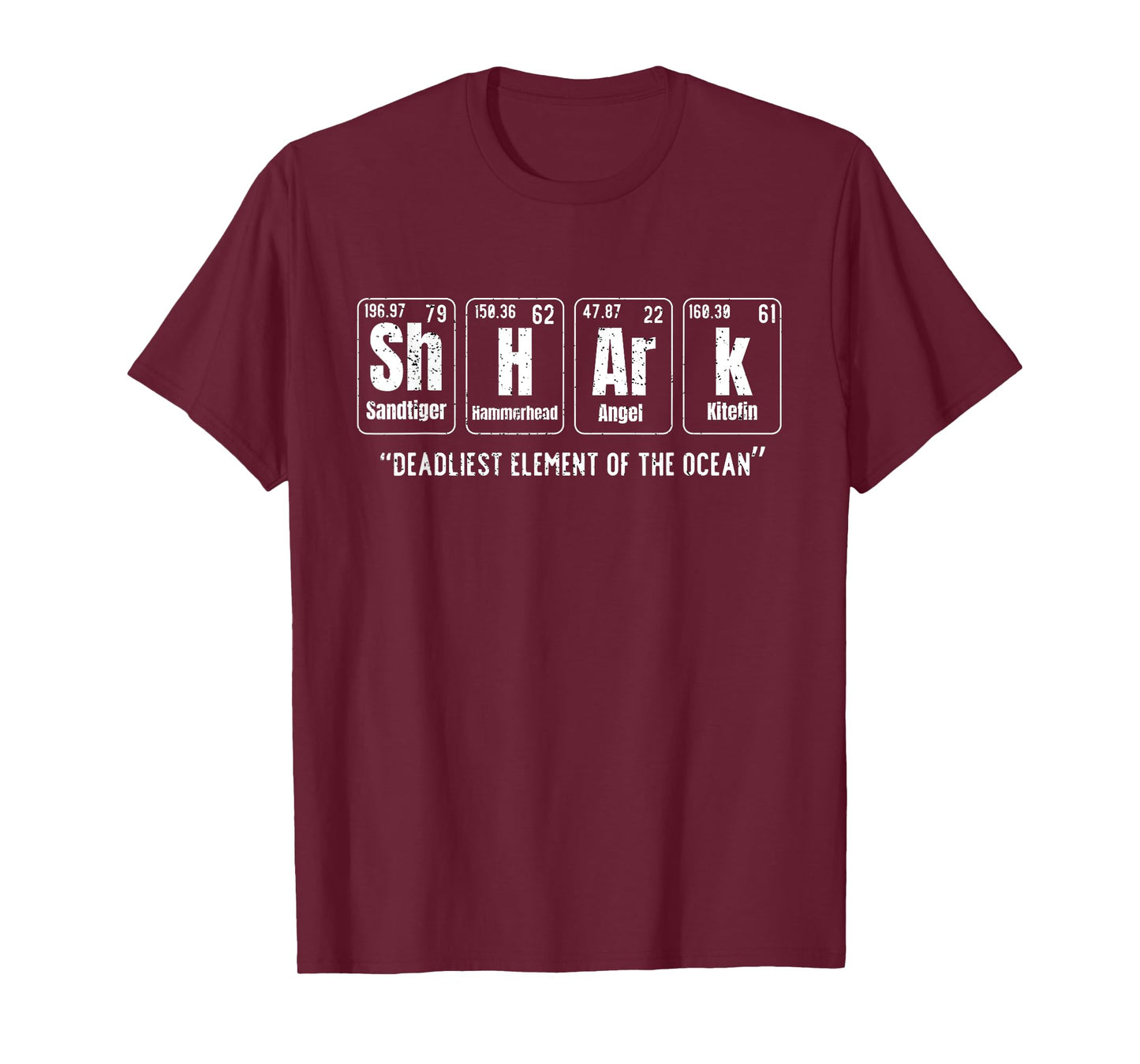 Shark Periodic Table Elements Week Retro Shark Lovers 2025 T-Shirt
