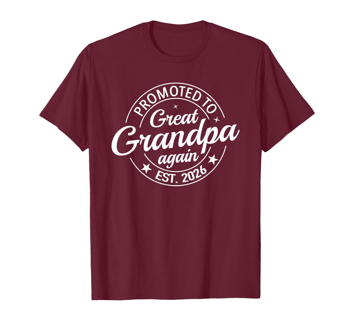 Promoted To Great Grandpa Again 2026 Baby Boy Girl Reveal T-Shirt