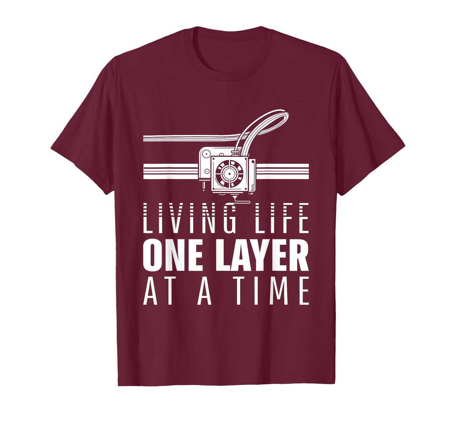 Funny 3D Print Printer Geeks Filament Printing Machine Lover T-Shirt
