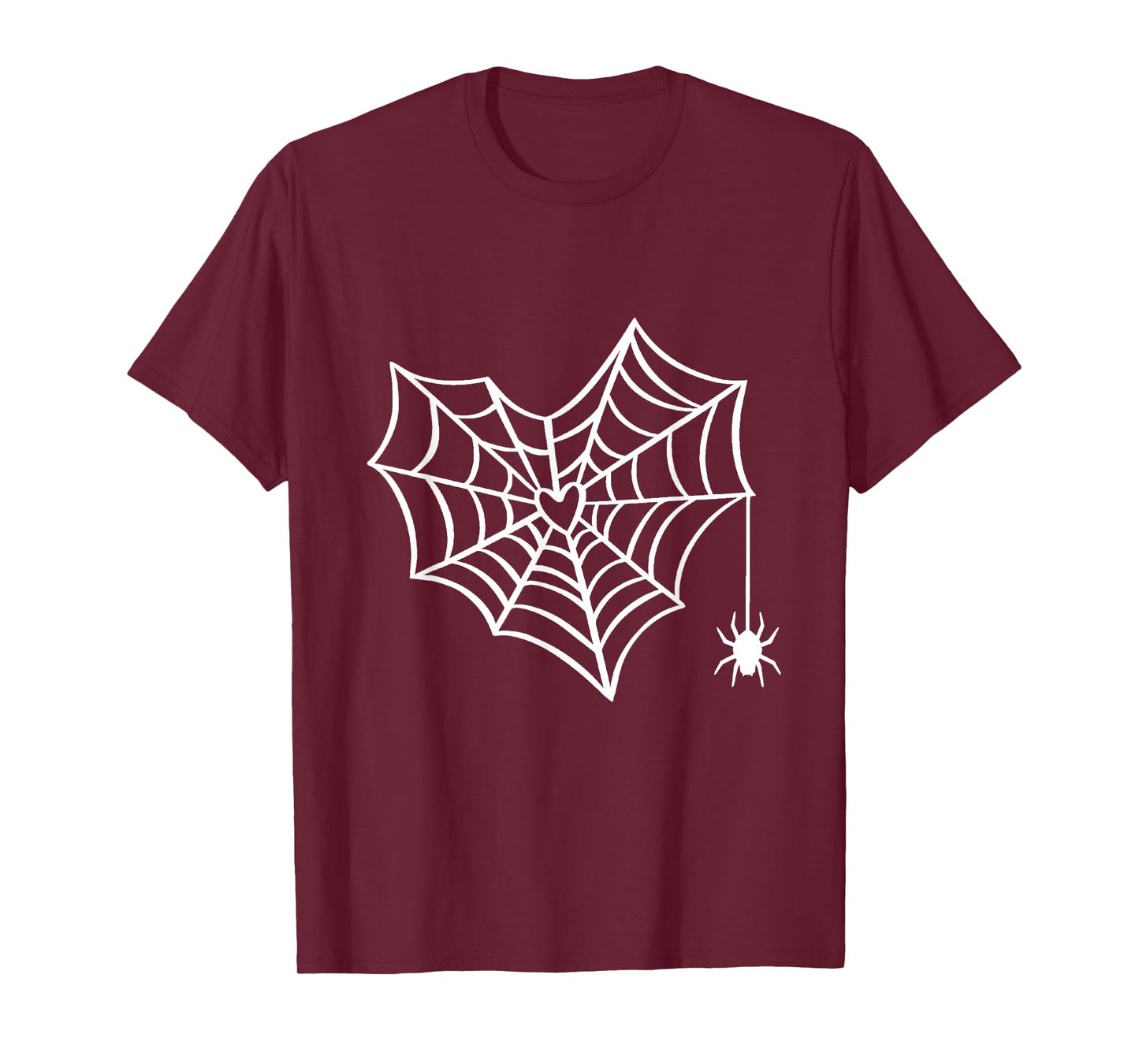 Halloween Heart Spider Web Spooky Costume T-Shirt