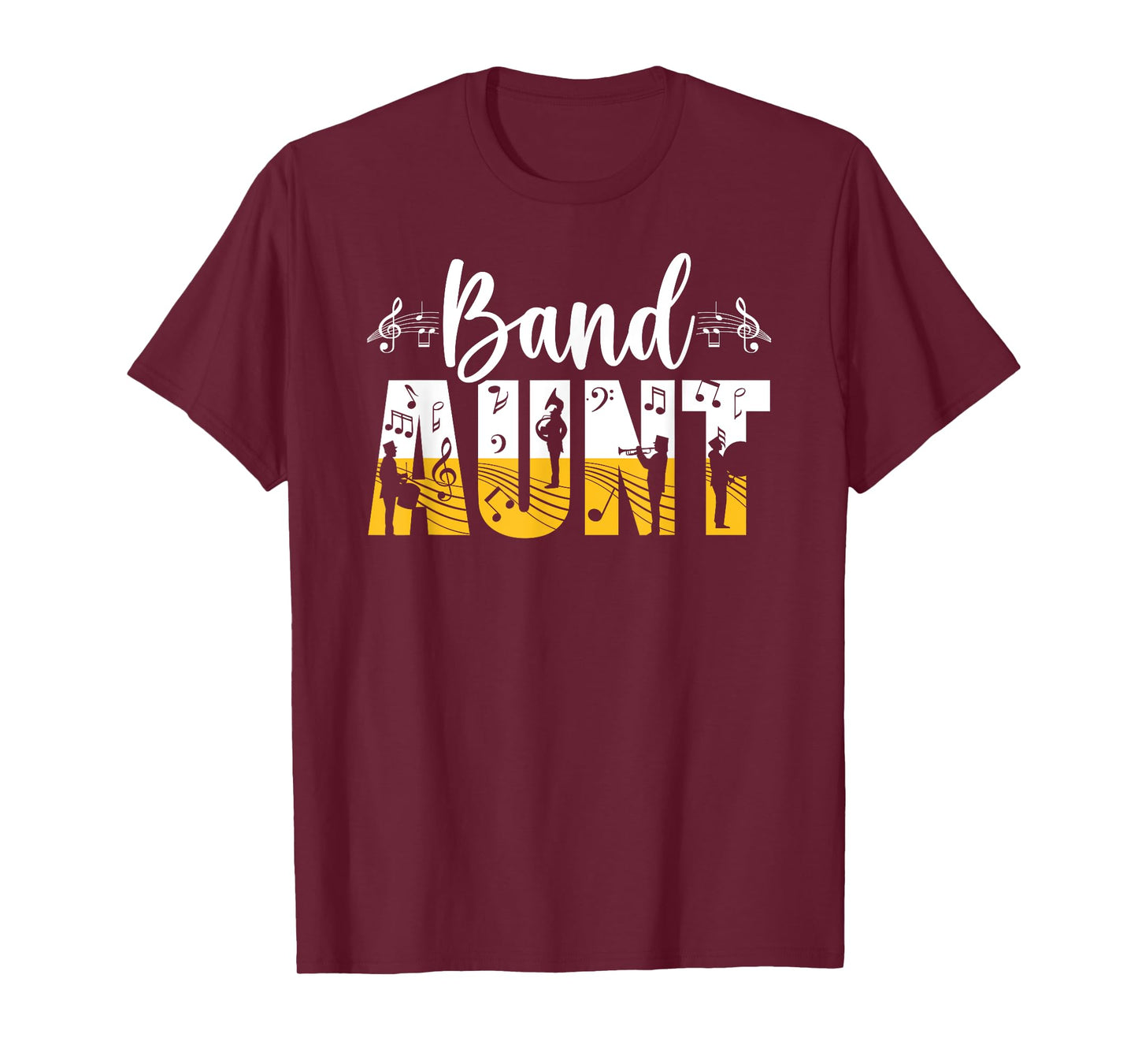 Band Aunt Appreciation Marching Band Auntie T-Shirt