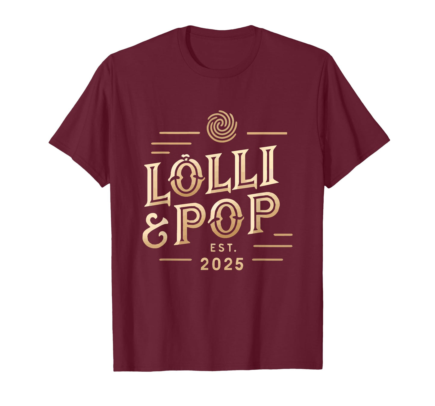 Lolli and Pop Established 2025 Lolly Pop Grandparents T-Shirt