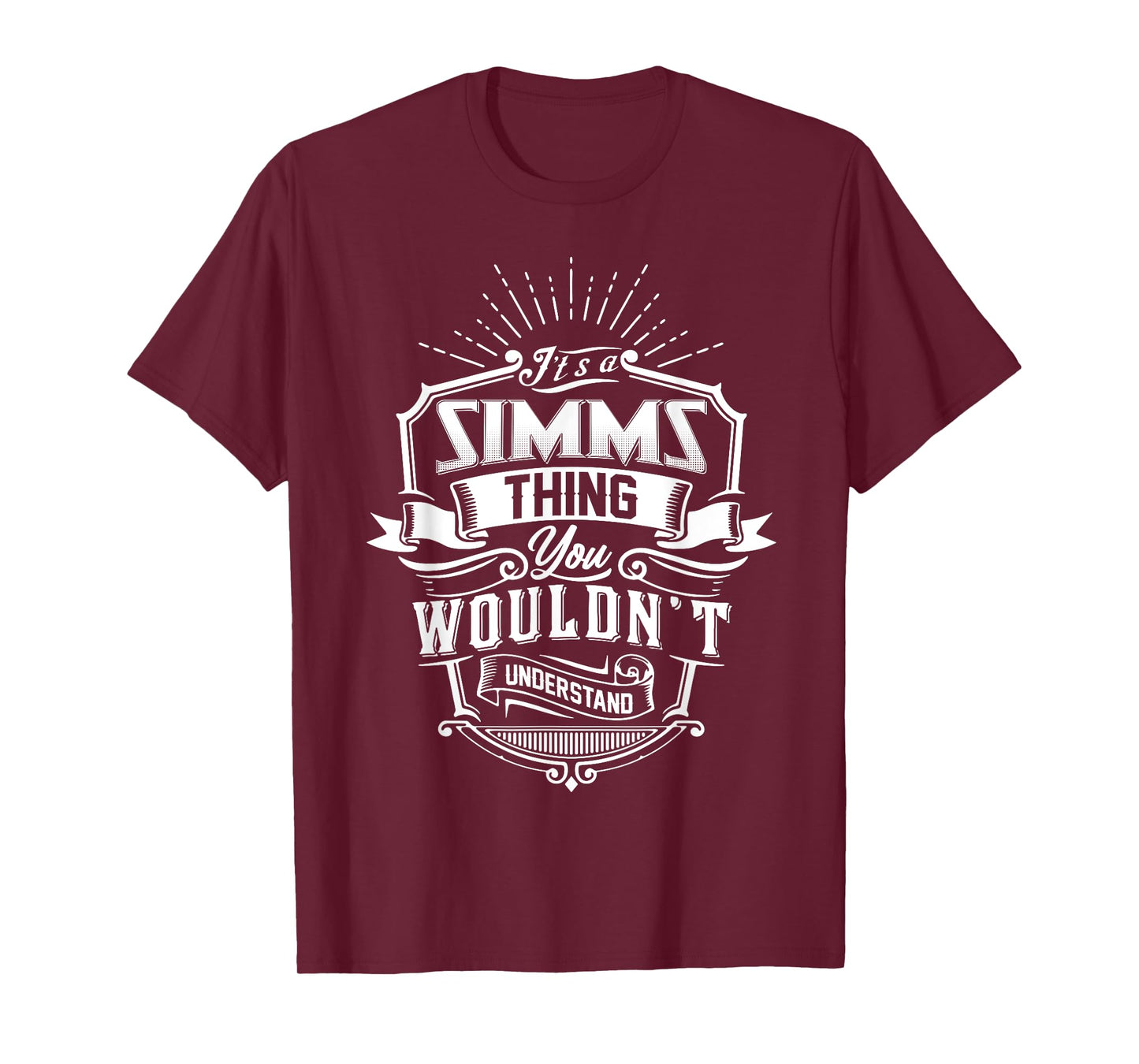 It's A SIMMS Thing You Wouldn't Understand Name Vintage T-Shirt