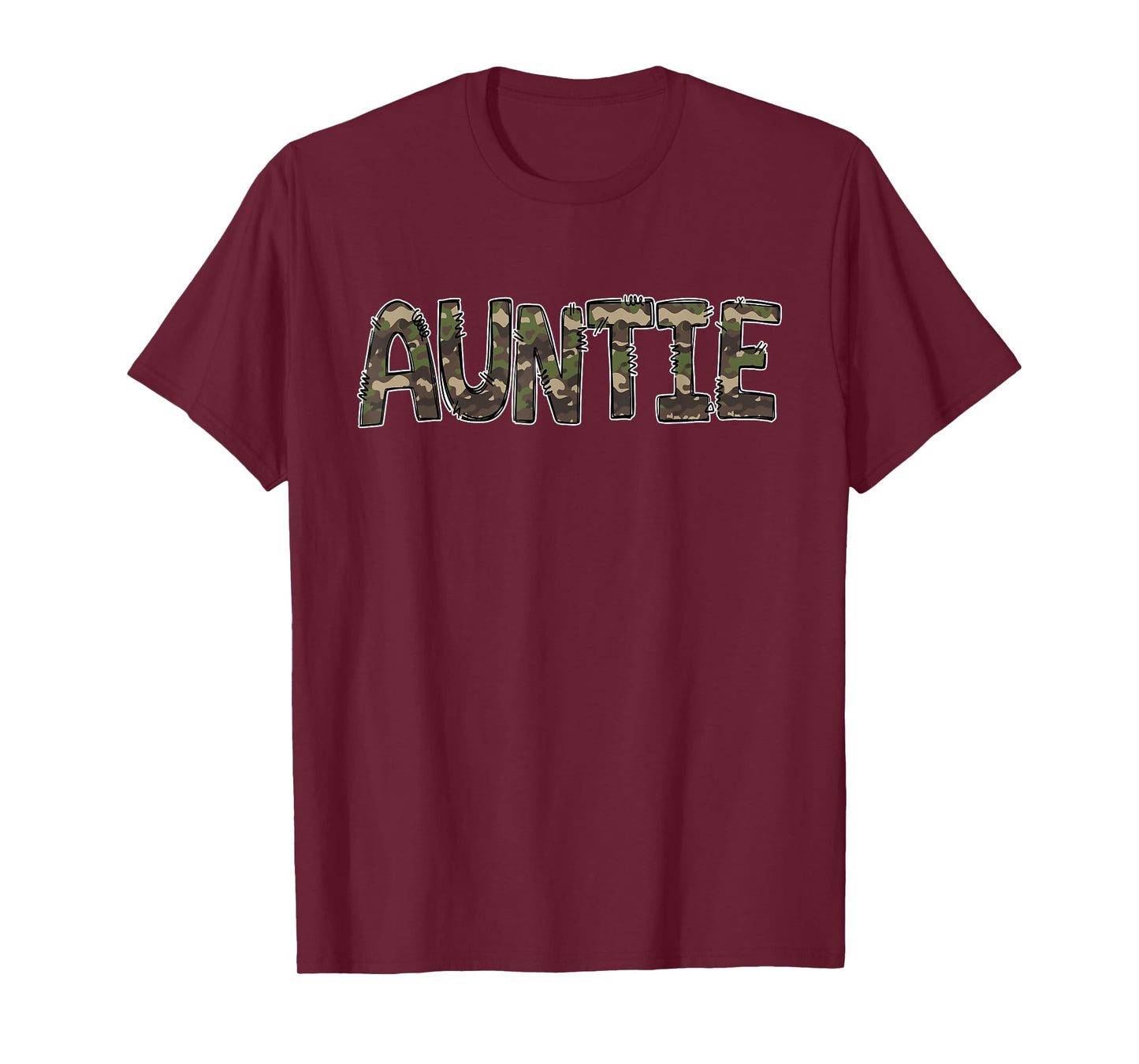 Camouflage Hunter Aunt Auntie Hunting T-Shirt