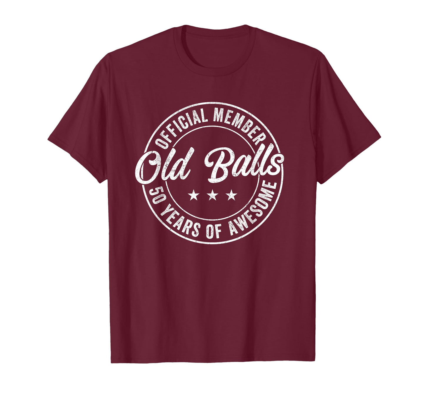 Vintage 50th Birthday Old Balls Club 1974 50 Years T-Shirt