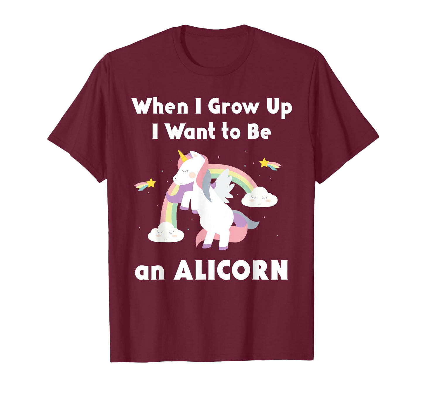 Alicorn When I Grow Up Unicorn Rainbow Pastel Magic T-Shirt