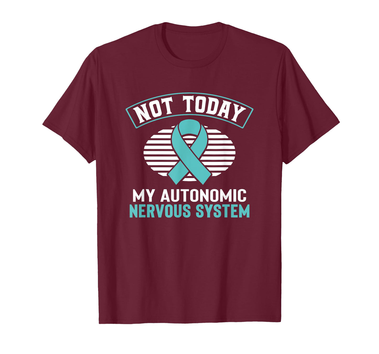 Dysautonomia Awareness Autonomic Turquoise Ribbon Pots T-Shirt