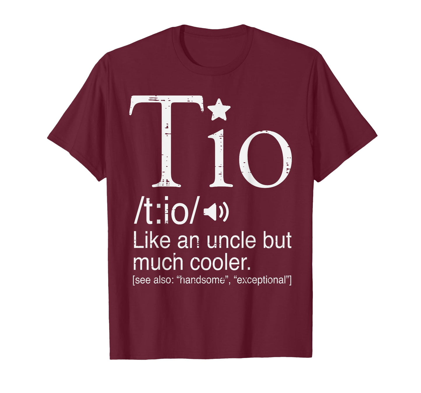 Tio Definition Cooler Spanish Uncle Fathers Day Mexican Men T-Shirt