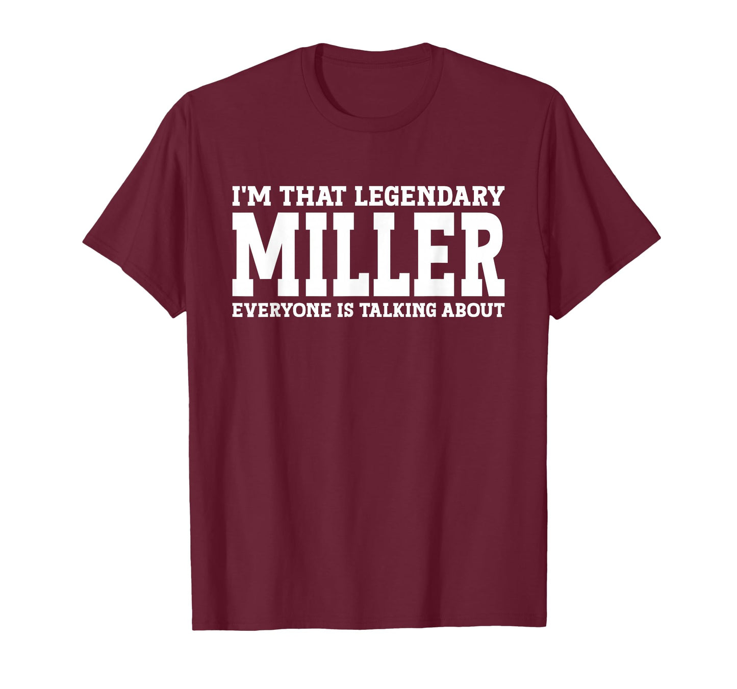 Miller Job Title Employee Funny Worker Profession Miller T-Shirt
