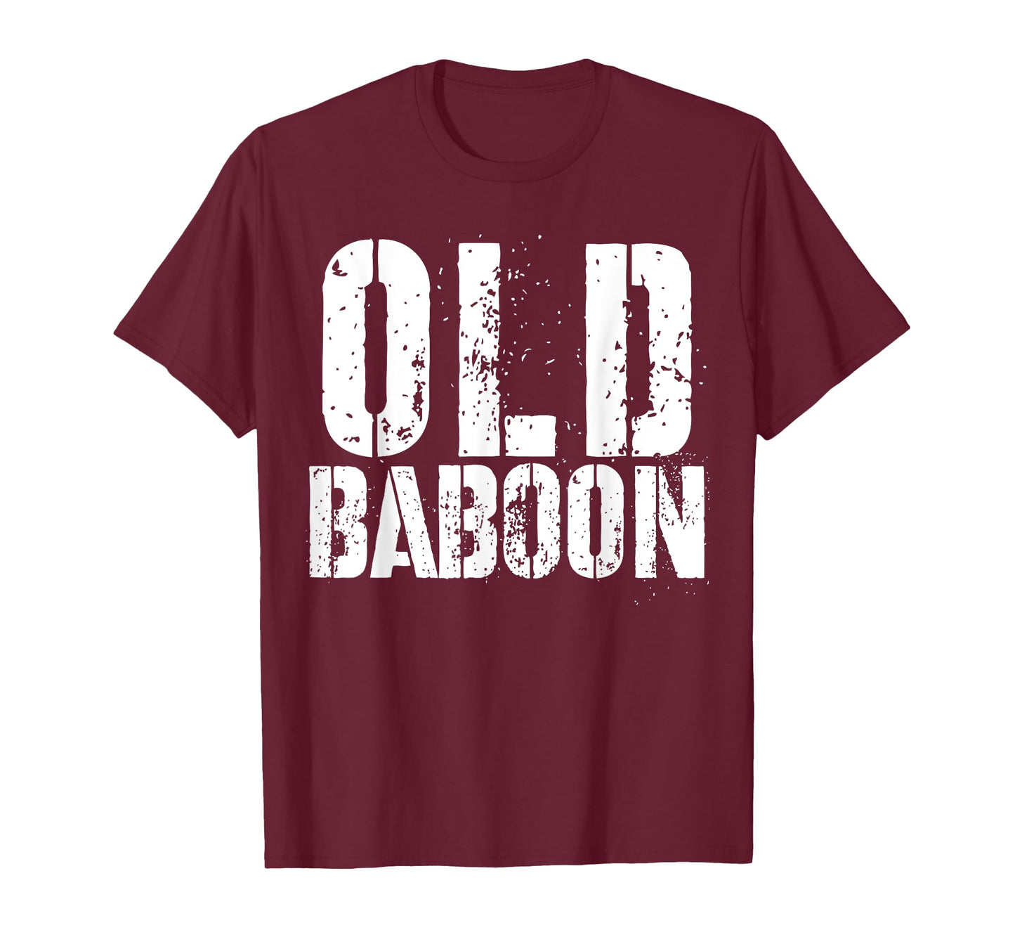 Old Baboon Funny Grandparents Novelty Gorilla Monkey T-Shirt
