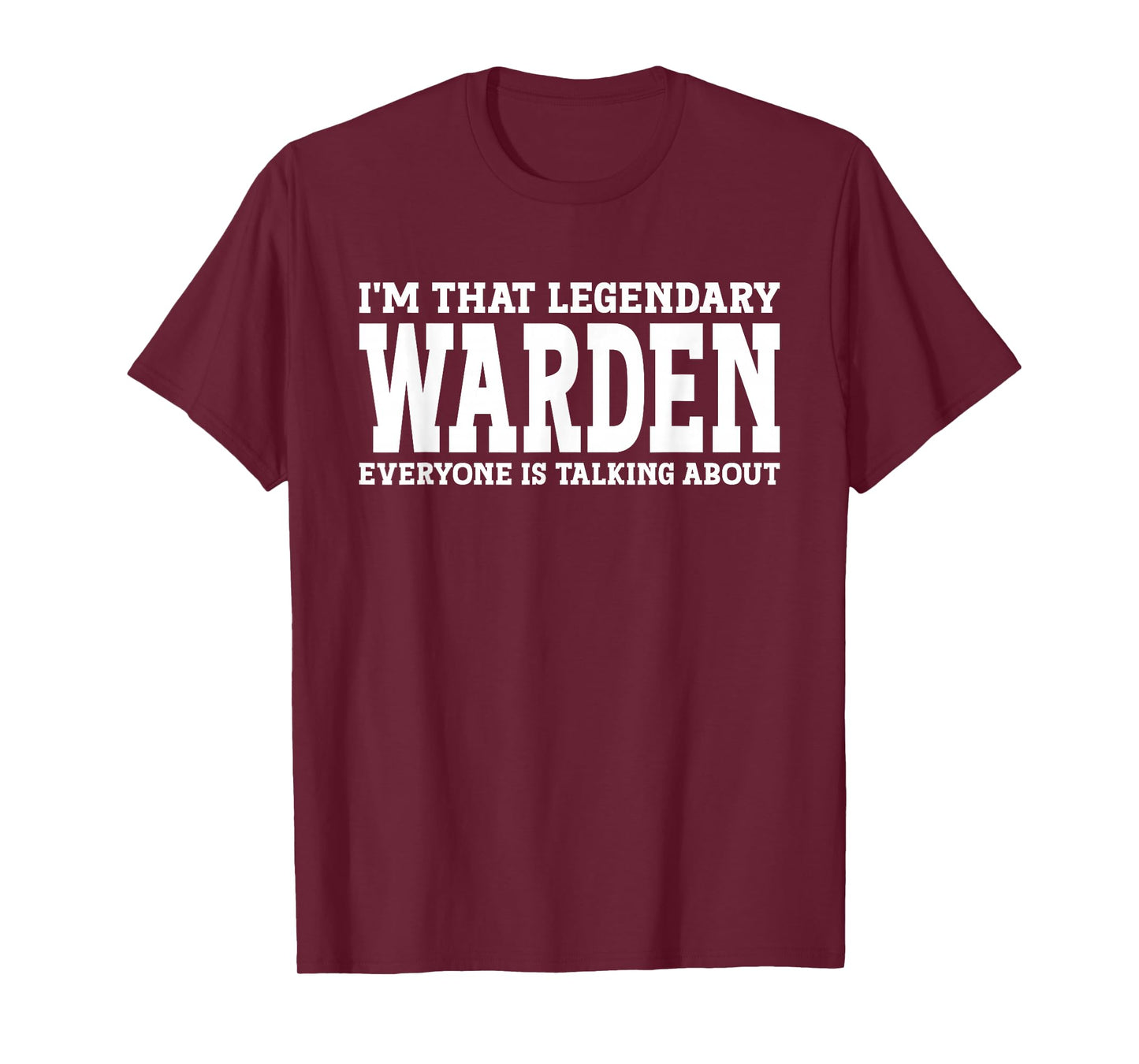 Warden Job Title Employee Funny Worker Profession Warden T-Shirt