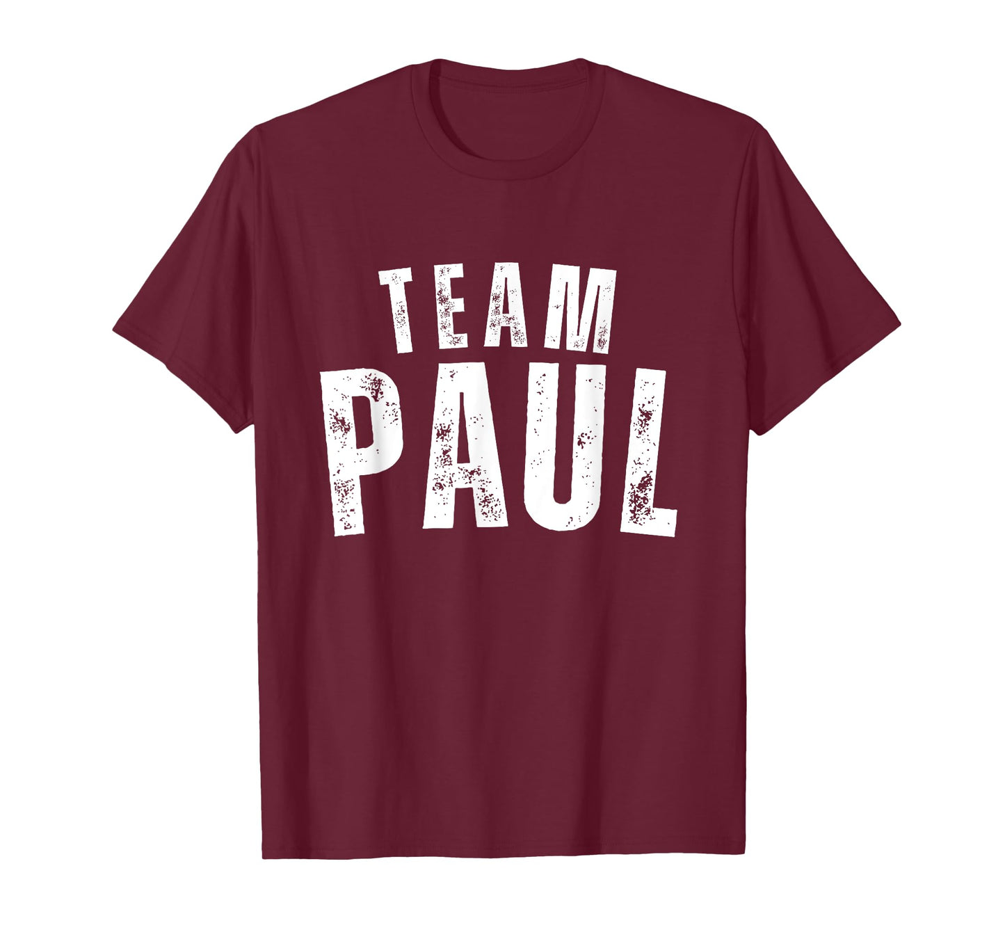 Paul Family Name Vintage Personalized Name T-Shirt for Unisex-Adults & Unisex-Kids, Black, Small, Short Sleeve