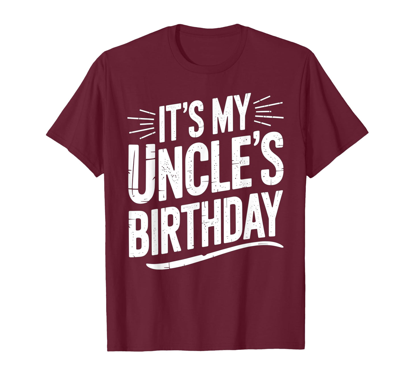 Vintage It's My uncle's Birthday Distressed Men Women Kids T-Shirt