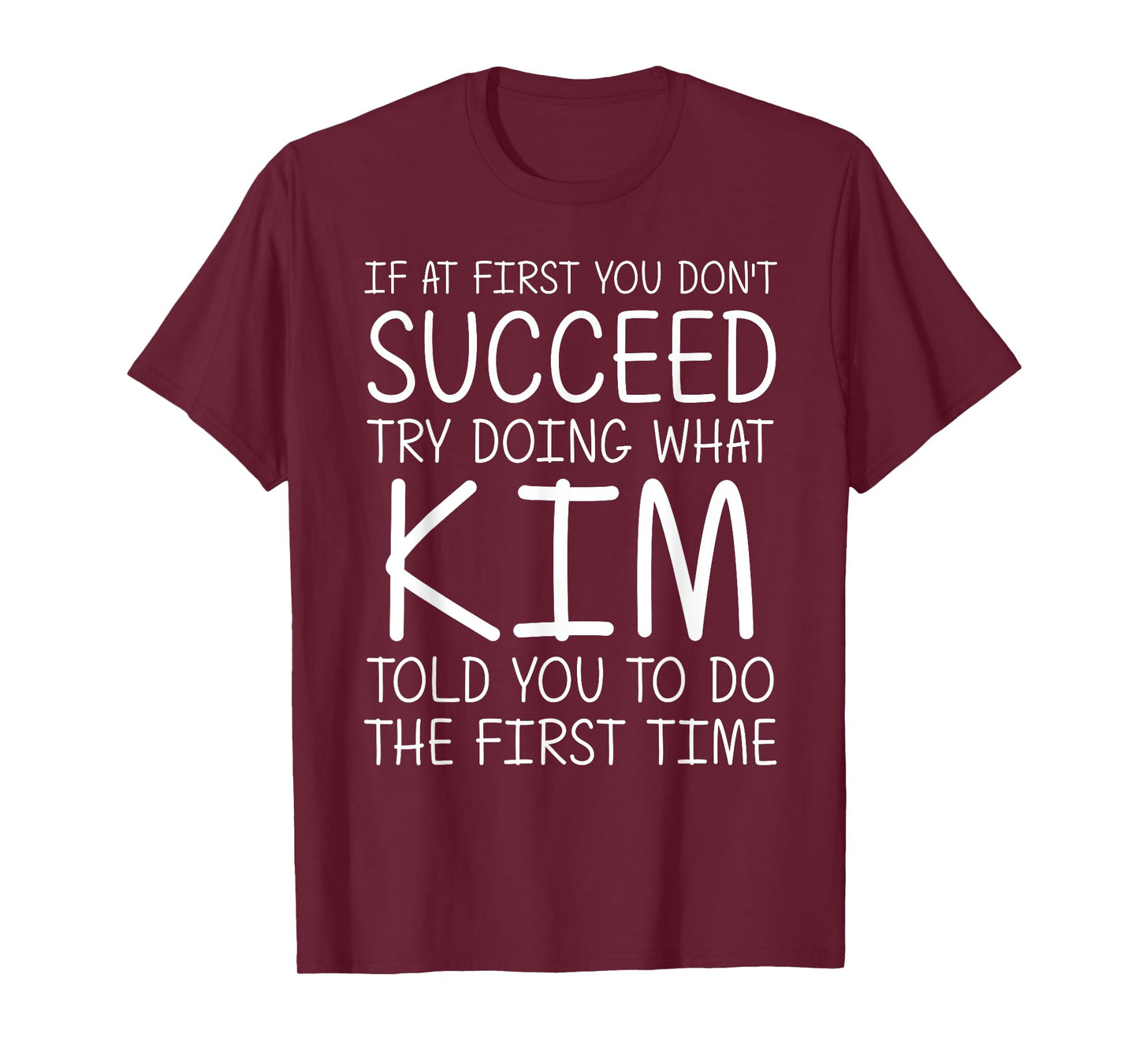 KIM Gift Name Personalized Birthday Funny Christmas Joke T-Shirt