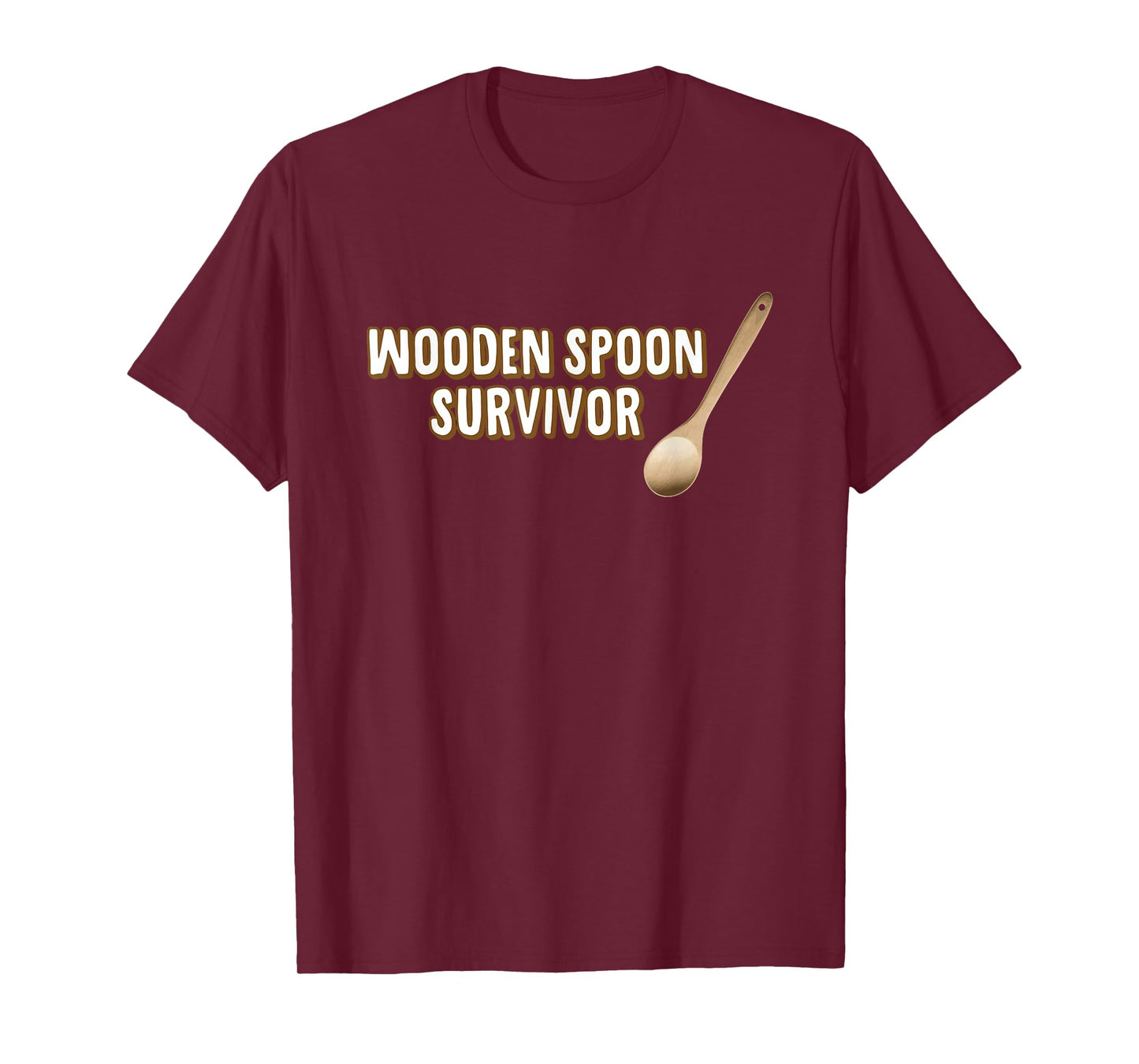 Wooden Spoon Survivor T-shirt Funny Spanking Tee T-Shirt