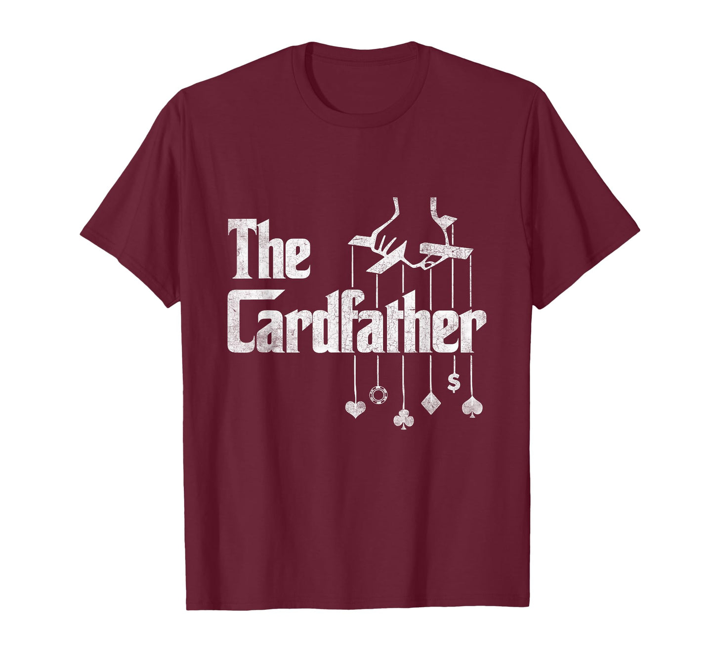 The Cardfather Poker Dad Design For Card Player Father's Day T-Shirt
