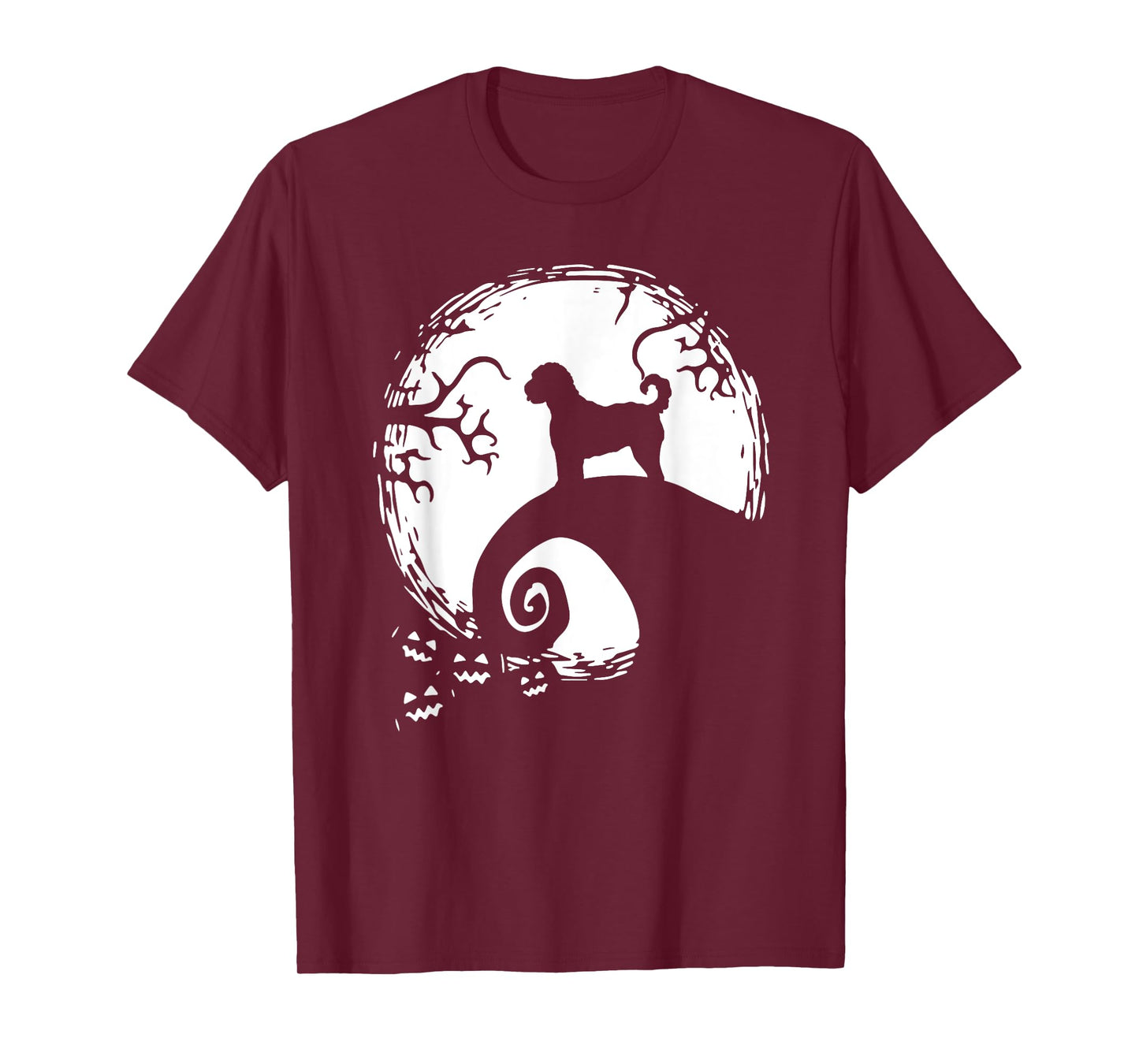 Labradoodle And Moon Halloween T-Shirt