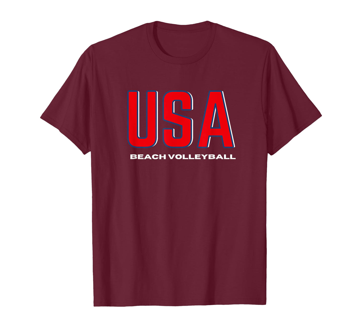 Beach Volleyball USA Bold American Sportswear T-Shirt