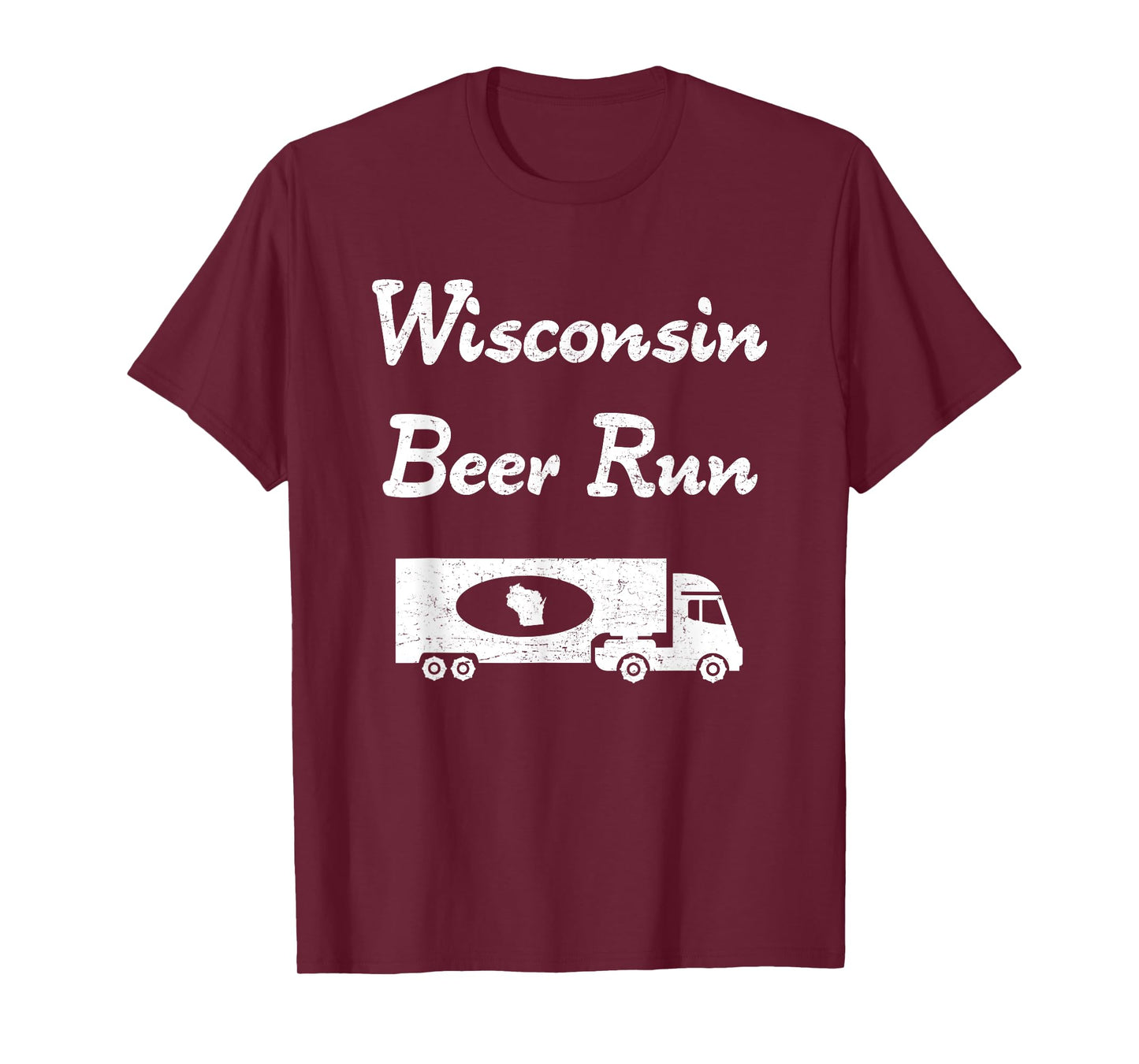 "Wisconsin Beer Run" awesome sconnie booze drinking t-shirt
